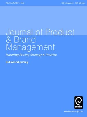 cover image of Journal of Product & Brand Management, Volume 13, Issue 6